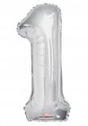 Number 1 Silver Shape 14” PKGD Number 1 Silver Shape 14” PKGD