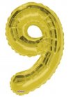 Number 9 Gold Shape PKGD Number 9 Gold Shape PKGD