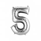 Number 5 Silver Shape PKGD Number 5 Silver Shape PKGD