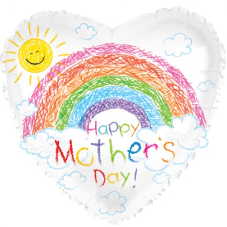 Happy Mother's Day Rainbow Crayon - Click Image to Close