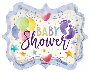 Baby Shower Watercolor Shape x