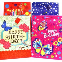 Extra Large Happy Birthday Matte Gift Bag