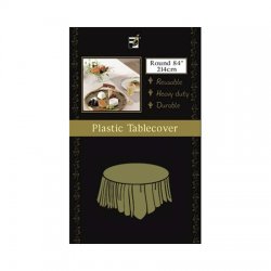 Gold Round Table Cover