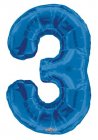 Number 3 Royal Blue Shape PKGD Number 3 Royal Blue Shape PKGD