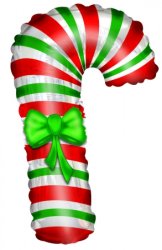 Candy Cane Shape 12"