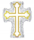 Silver & Gold Cross Shape