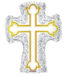 Silver & Gold Cross Shape