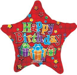 Happy Birthday Big Dots Red Star