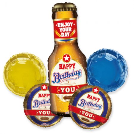 Birthday Beer Bouquet - Click Image to Close