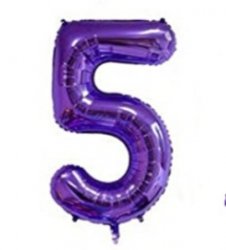 Number 5 Purple Shape PKGD