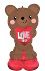 Satin Bear Love Airloonz Satin Bear Love Airloonz