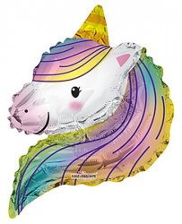 Unicorn Rainbow Shape 12"