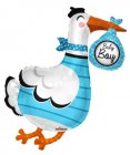 Baby Boy Stork Shape x