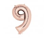 Number 9 Rose Gold Shape PKGD Number 9 Rose Gold Shape PKGD