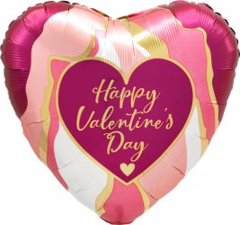 Happy Valentine's Day Satin Abstract