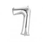 Number 7 Silver Shape PKGD Number 7 Silver Shape PKGD