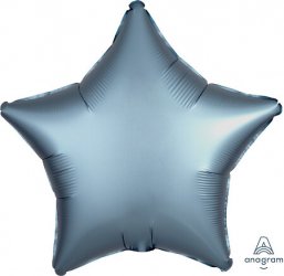 Satin Luxe Steel Blue Star