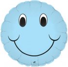 PASTEL BLUE SMILEY 9"