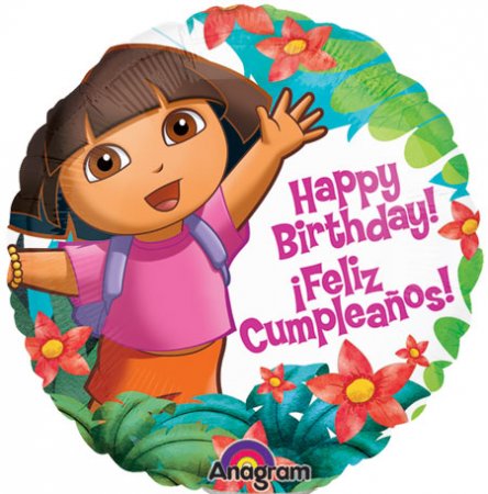 DORA BIRTHDAY 9" X - Click Image to Close