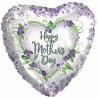 Happy Mother's Day Violets and Greens