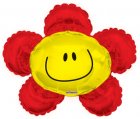 Smiley Flower Red 14" X