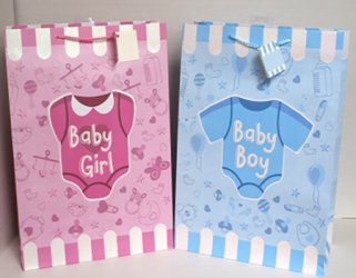 XL Baby Boy & Girl Matte w/ Glitter Bag