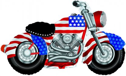 Patriotic Motocycle