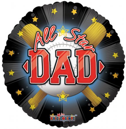 ALL STAR DAD 9" x - Click Image to Close