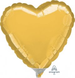 4" Gold Heart *Pre-Inflated*
