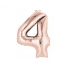 Number 4 Rose Gold Shape PKGD Number 4 Rose Gold Shape PKGD
