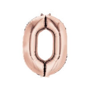 Number 0 Rose Gold Shape PKGD - Click Image to Close