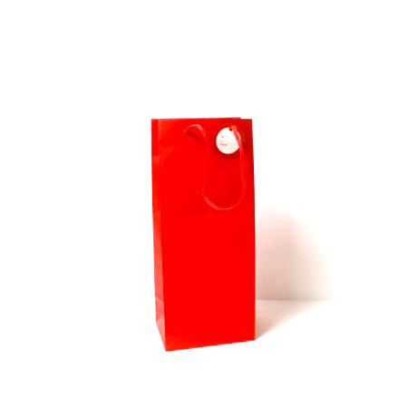 Solid Matte Red Bottle Bag - Click Image to Close