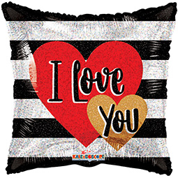 I Love You Heart & Lines - Click Image to Close