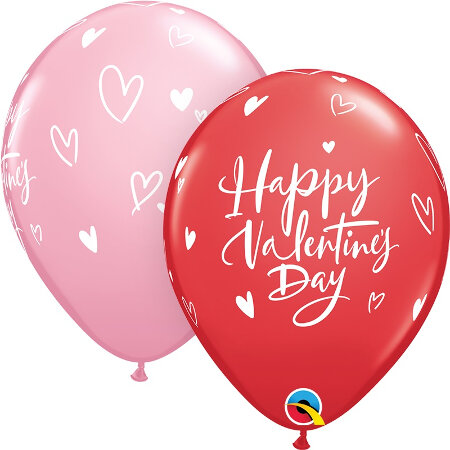 Qualatex Red & Pink Valentine - Click Image to Close