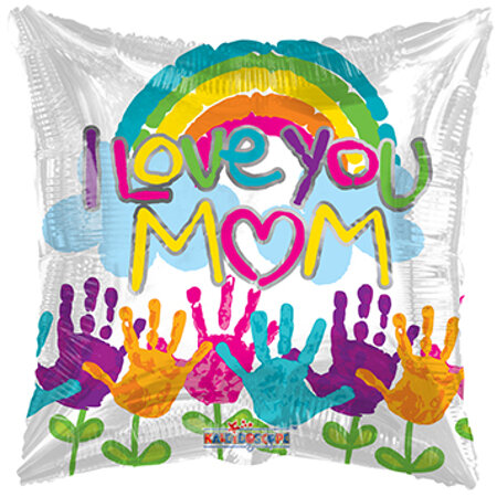 I Love You Mom Handprints - Click Image to Close