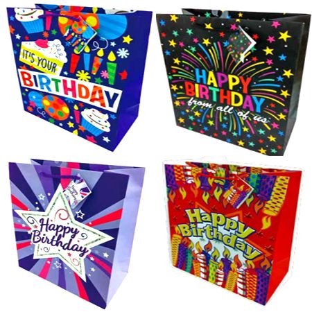 Jumbo Matte Birthday Gift Bag - Click Image to Close