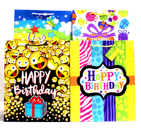 Large Matte Birthday Gift Bag - Click Image to Close