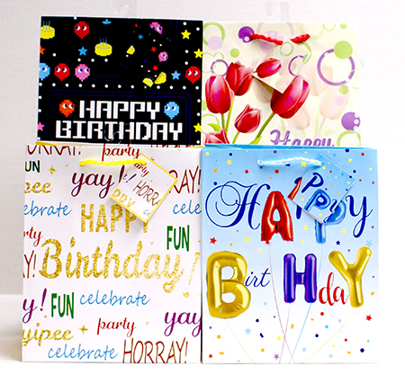 Medium Matte Birthday Gift Bag - Click Image to Close