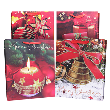 XL Christmas Matte w/ Glitter Bag - Click Image to Close