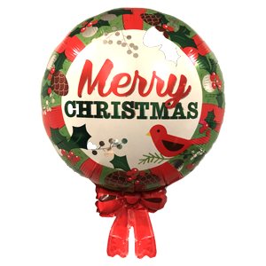 MERRY CHRISTMAS W/ BOW - Click Image to Close