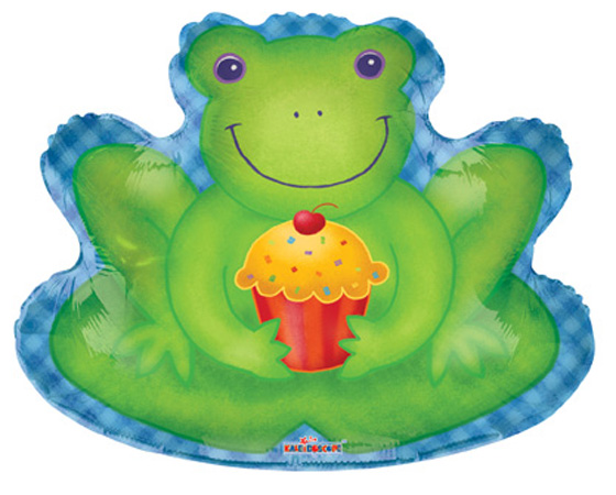 Frog with Cupcake Shape X - Click Image to Close