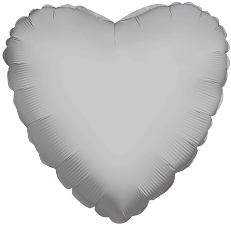 Silver Heart 9" - Click Image to Close