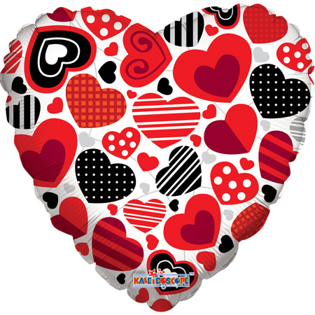 Decorative Hearts w/ Pattern - Click Image to Close