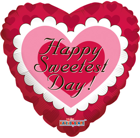 Sweetest Day Pink Heart 4" - Click Image to Close