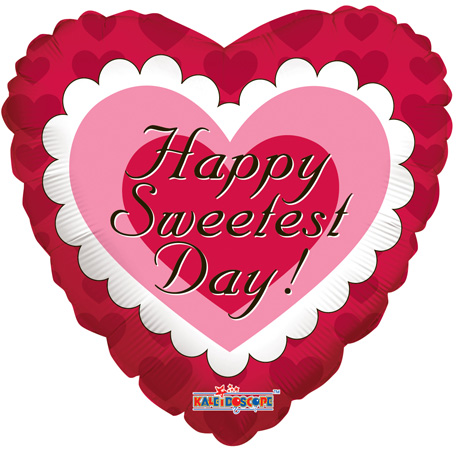 Sweetest Day Pink Heart 9" - Click Image to Close