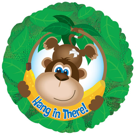 Hang In There Monkey Dazzleloon - Click Image to Close