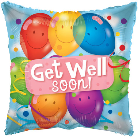 Get Well Latex Balloons - Click Image to Close