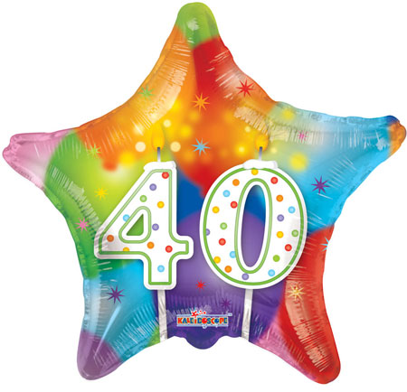 Happy 40th BDAY Candles - Click Image to Close