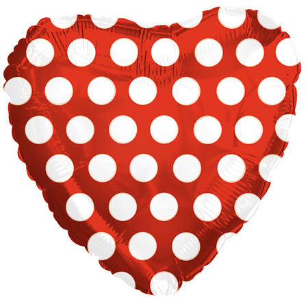 Red Hrt w/ Polka Dots - Click Image to Close