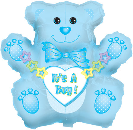 IT'S A BOY BEAR 14" - Click Image to Close